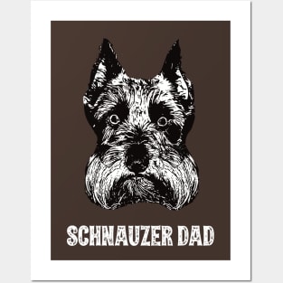 Schnauzer Dad Posters and Art